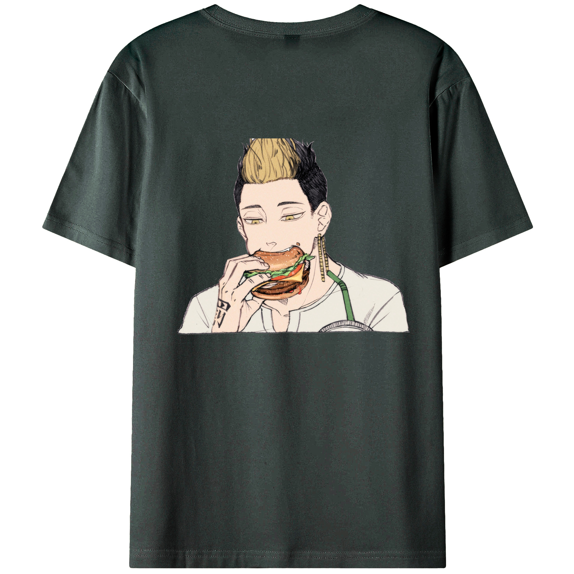 （画像用） 東京リベンジャーズ Tokyo Revengers 綿100％ メンズ半袖Tシャツ（バックプリント） 通気性